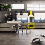 ar cucina Primavera legno con penisola e sgabelli offerta Sicilia Messina Catania